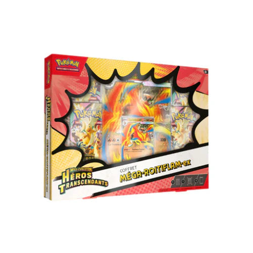 Pokémon : Coffret ME2.5 Héros Transcendants - Coffret Méga-Roitiflam-EX